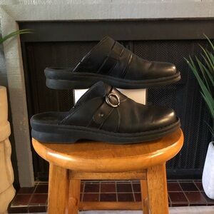 Clarks Collection Comfort Black Slip Ons